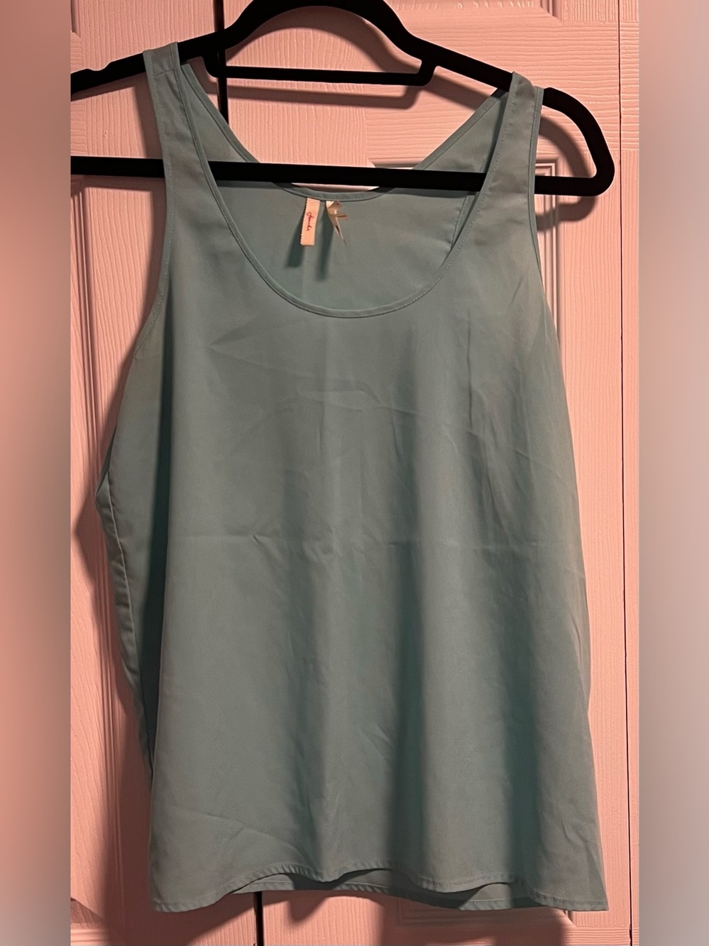 Frenchi Light Blue Scoop Neck Tank Top